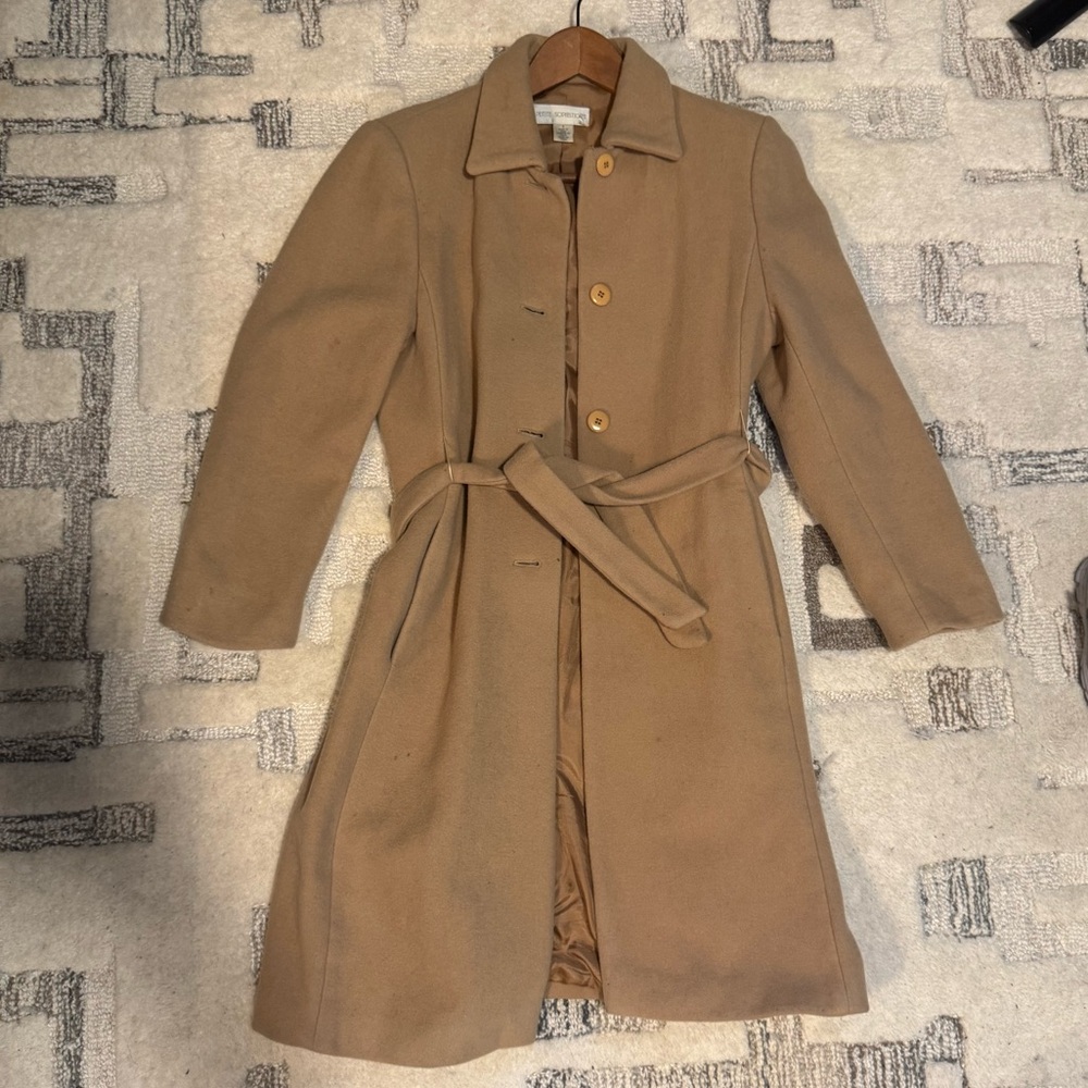 Vintage Women's Tan wool coat